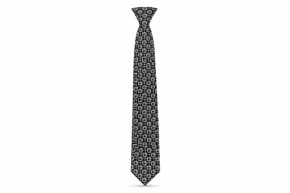 Mens Pierre Cardin Black Geometric 100%  Tie