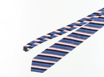 Jeff Banks Men's Blue Striped Silk Tie