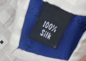 Jeff Banks Men's Beige Checked Silk Tie