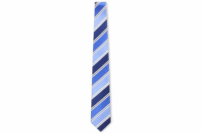 Mens Jeff Banks Blue Striped 100% Designer Tie