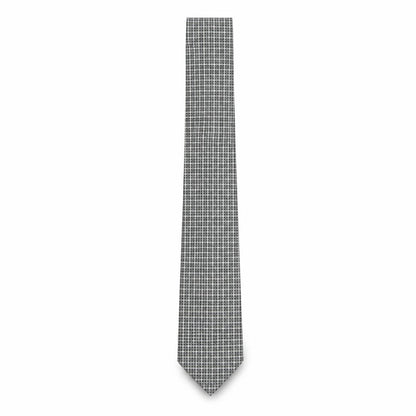 Mens Pierre Cardin Grey Plaids & Checks 100% Silk Designer Tie