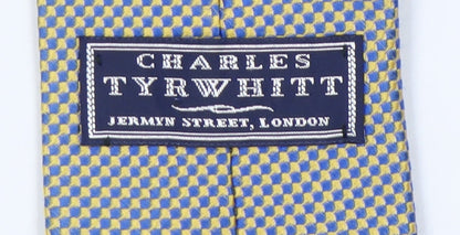 Mens Charles Tyrwhitt Multicoloured Geometric 100% Silk Pointed Tie