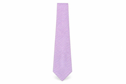Mens Dehavilland Pink Geometric 100% Silk  Tie