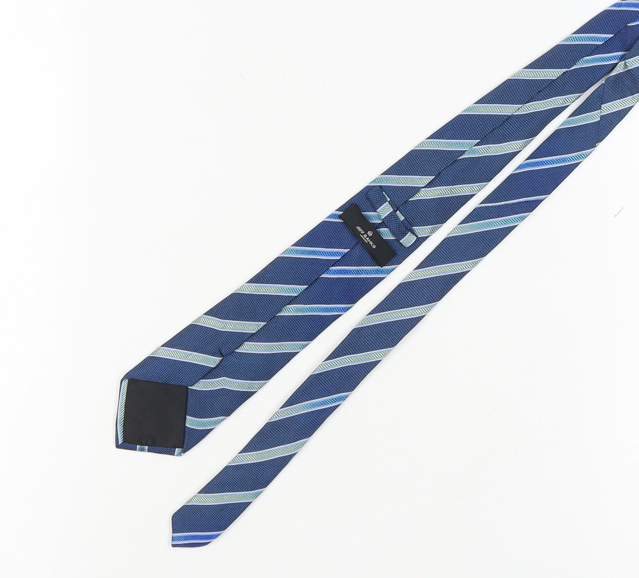 Jeff Banks Men's Blue Silk Striped Tie