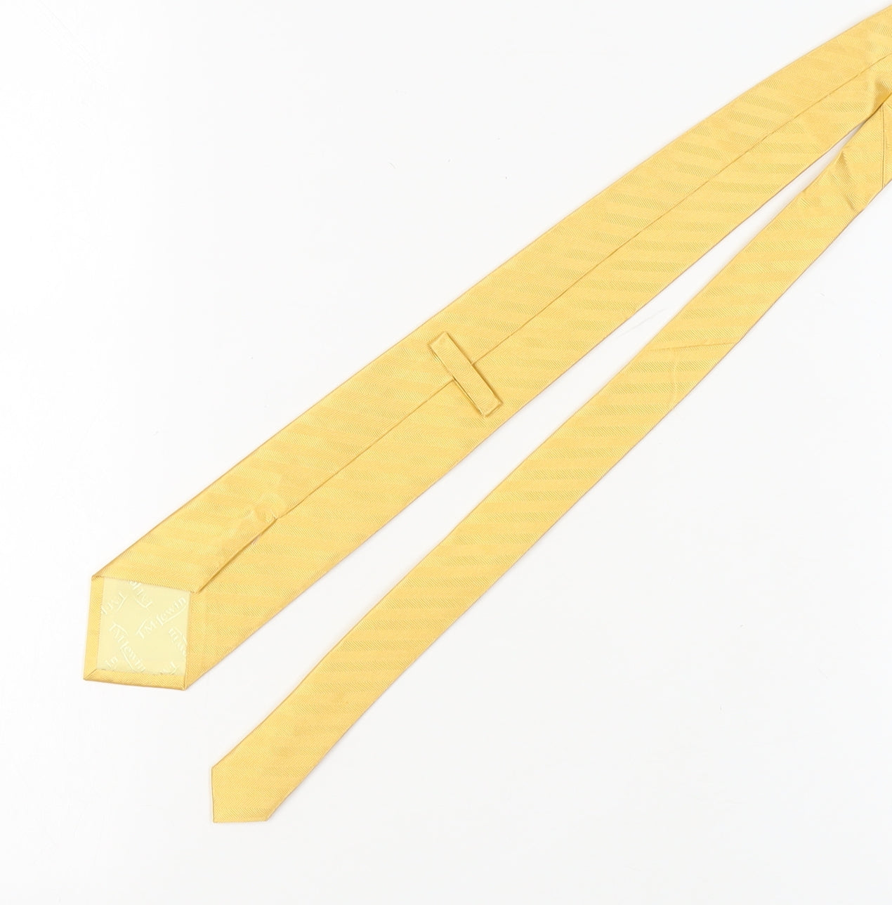 T.M.Lewin Men's Yellow Silk Tie