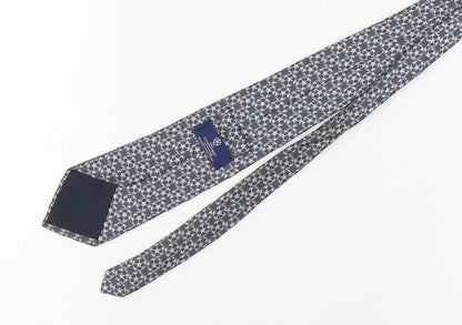 UEFA Champions League Men's Blue Silk Geometric Tie