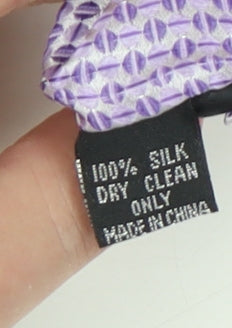 Mens Berwin & Berwin Purple Geometric 100% Silk  Tie