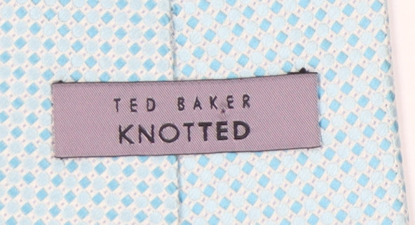 Ted Baker Men's Blue Silk Geometric Tie
