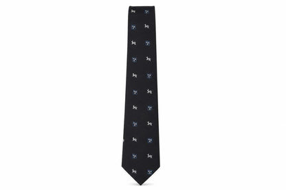 TM Lewin & Sons Men's Black Slim Silk Tie