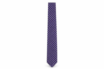 Pierre Cardin Purple Checked Men's Tie