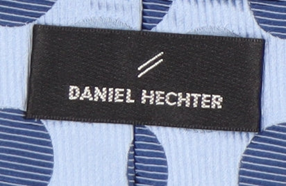Mens Daniel Hechter Blue Polka Dot 100% Silk  Tie