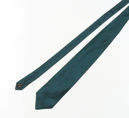 Joseph Turner Men's Green Silk Geometric Tie