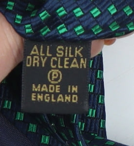 Joseph Turner Men's Green Silk Geometric Tie