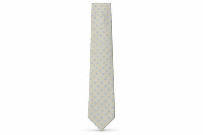 Mens Daniel Hechter Beige Geometric 100% Silk  Tie