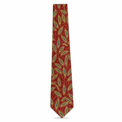 Mens Austin Reed Red Paisley 100 Designer Tie