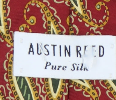 Austin Reed Men's Red Paisley Silk Designer Tie
