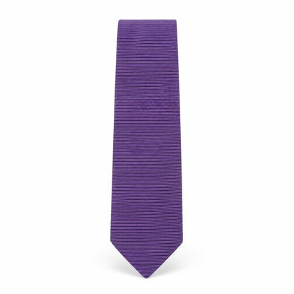 Mens Daniel Hechter Purple Striped 100% Silk  Tie