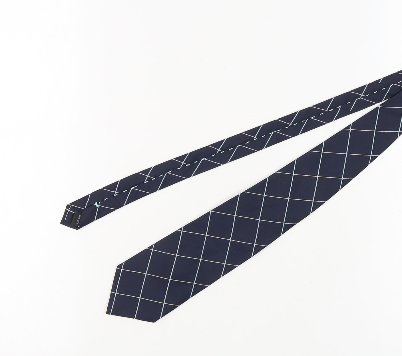 Pierre Cardin Blue Check Silk Men's Tie One Size