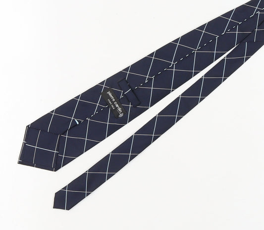 Pierre Cardin Blue Check Silk Men's Tie One Size