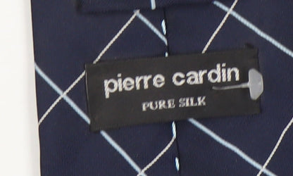 Pierre Cardin Blue Check Silk Men's Tie One Size