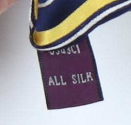 T.M.Lewin Men's Blue Striped Silk Tie