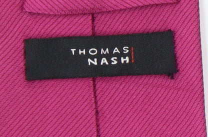 Thomas Nash Men's Purple Silk Tie - Elegant Accessory