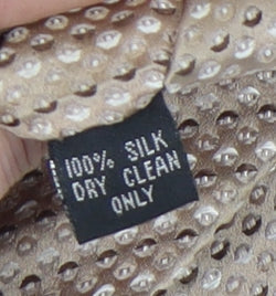 Mens Ben Sherman Beige Geometric 100% Silk  Tie