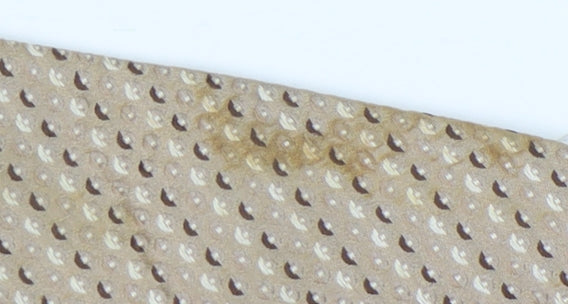 Mens Ben Sherman Beige Geometric 100% Silk  Tie