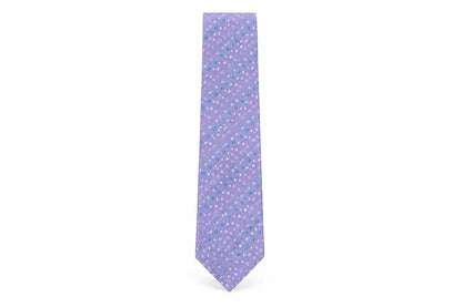 Mens Ted Baker Purple Polka Dot 100% Silk Designer Tie