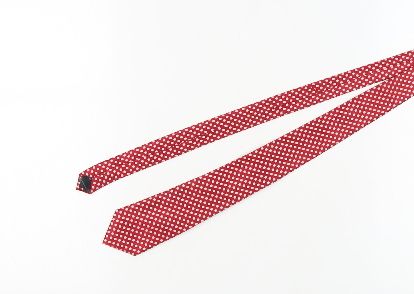 Jasper Conran Men's Red Polka Dot Silk Tie