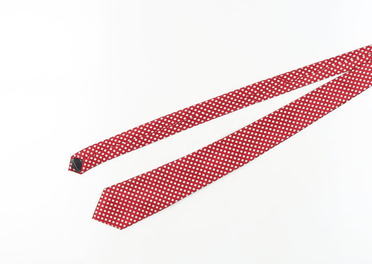 Jasper Conran Men's Red Polka Dot Silk Tie