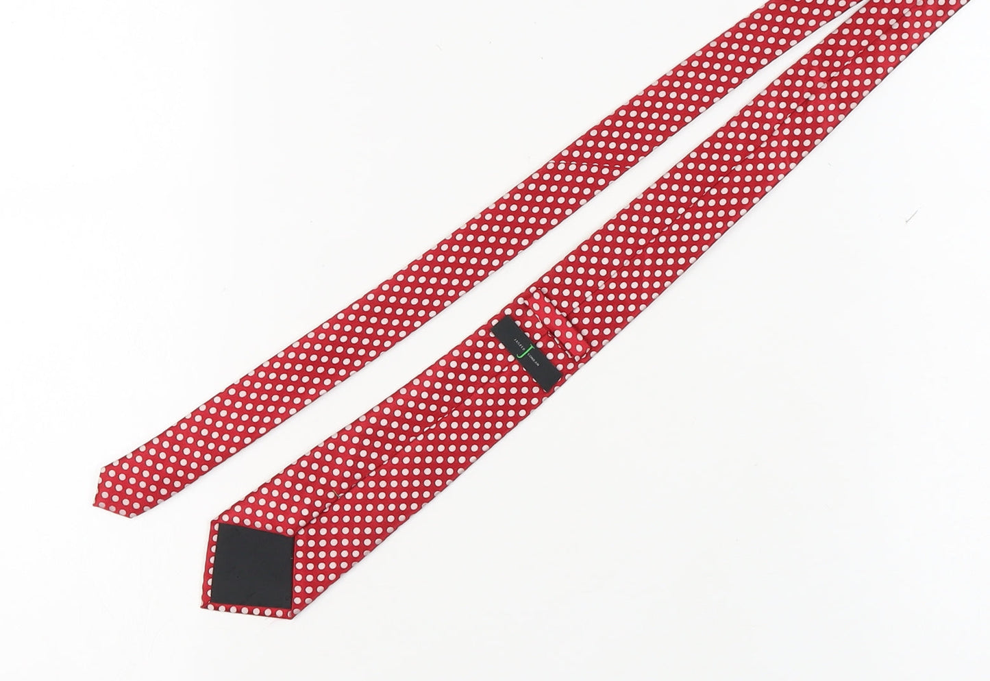 Jasper Conran Men's Red Polka Dot Silk Tie