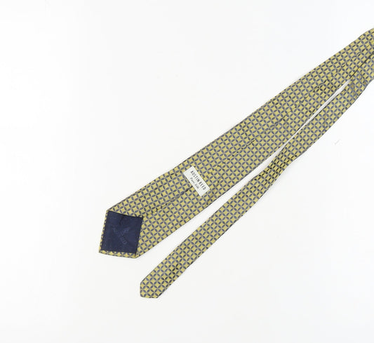 Austin Reed Men's Yellow Blue Geometric Silk Tie