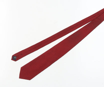 Austin Reed Men's Red Silk Geometric Tie