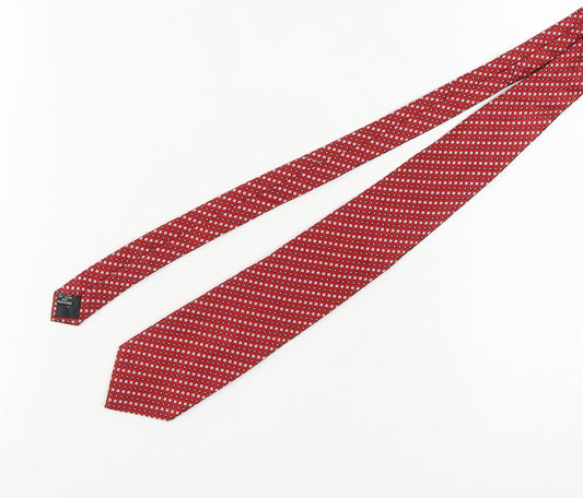 Van Heusen Men's Red Silk Polka Dot Tie