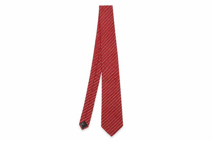 Mens Van Heusen Red Polka Dot 100% Silk  Tie