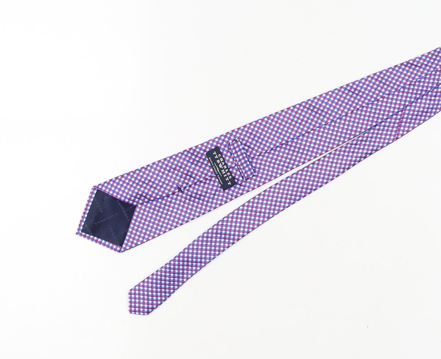 Mens Charles Tyrwhitt Multicoloured Plaids & Checks 100% Silk  Tie