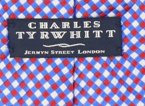 Mens Charles Tyrwhitt Multicoloured Plaids & Checks 100% Silk  Tie