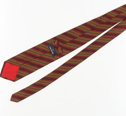 Mens Daniel Hechter Multicoloured Plaids & Checks 100% Silk  Tie