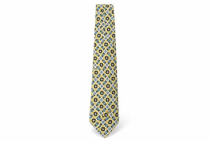 Bäumler Men's Multicoloured Geometric Silk Tie