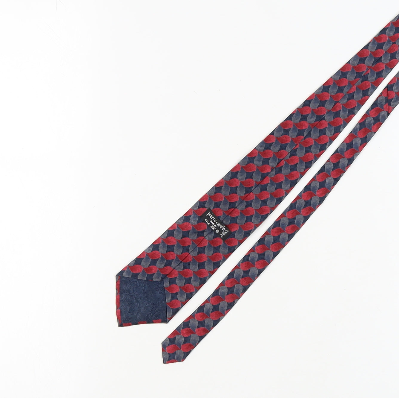 Pierre Cardin Men's Multicoloured Silk Geometric Tie