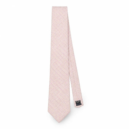 Mens Pierre Cardin Pink Plaids & Checks 100% Silk  Tie