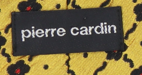 Pierre Cardin Men's Yellow Geometric Silk Tie