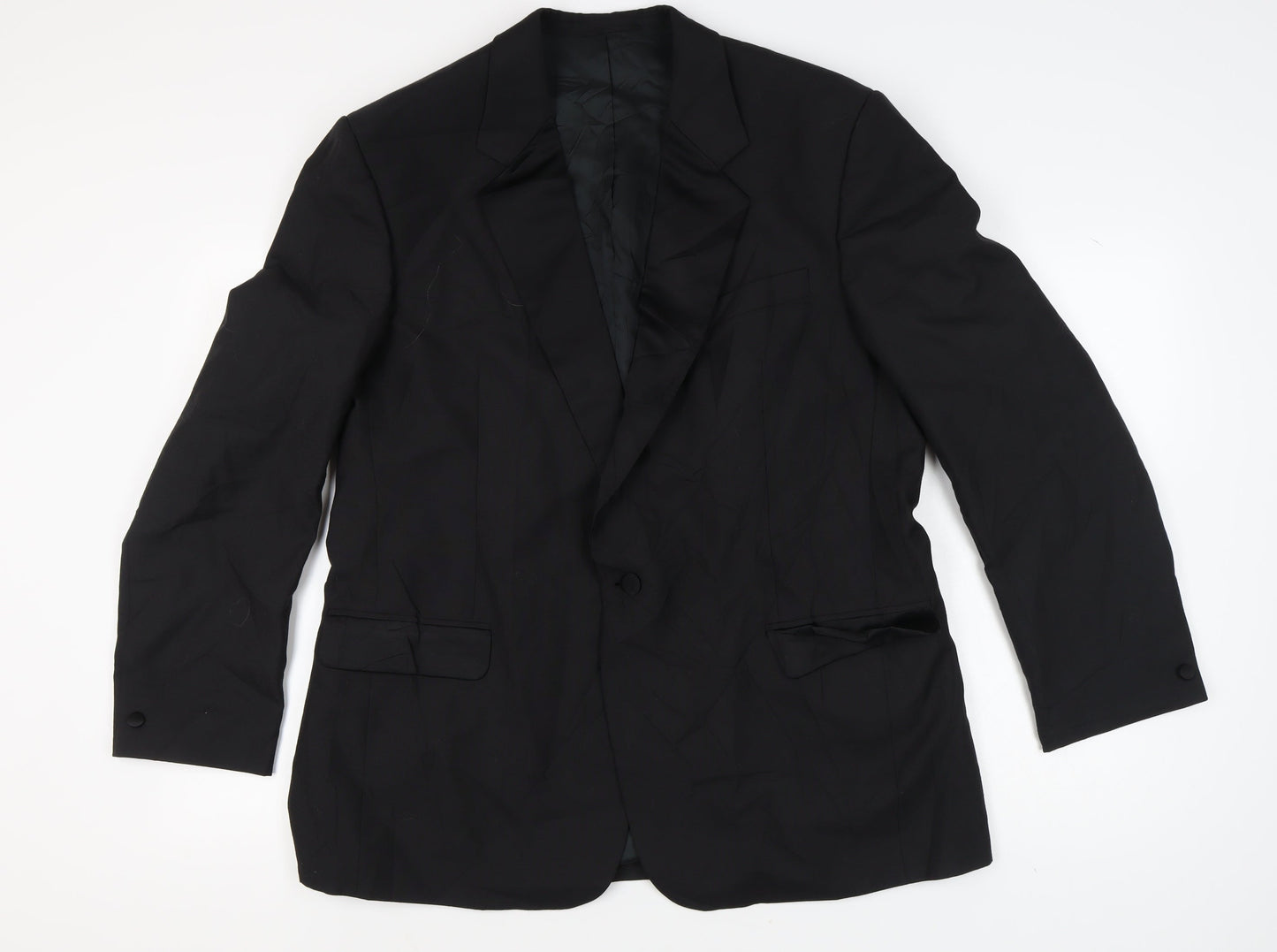 Mens UK Size 46 Executex Regular Black Suit Jacket