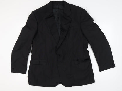 Mens UK Size 46 Executex Regular Black Suit Jacket