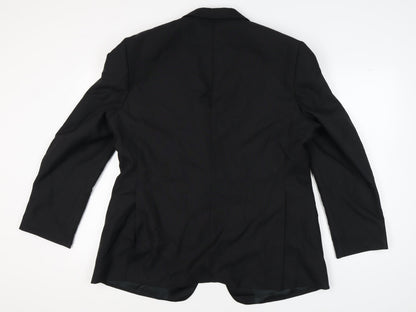 Mens UK Size 46 Executex Regular Black Suit Jacket