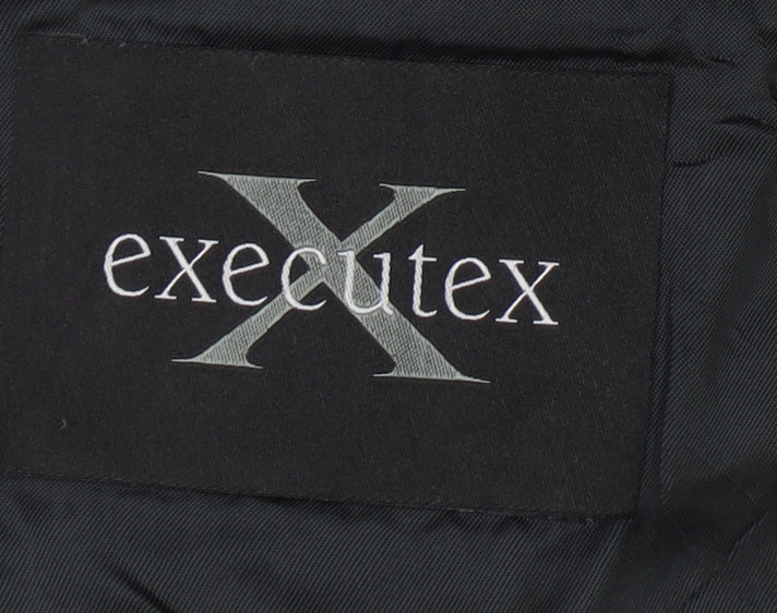 Mens UK Size 46 Executex Regular Black Suit Jacket