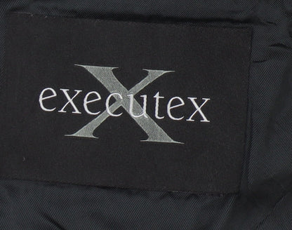 Mens UK Size 46 Executex Regular Black Suit Jacket