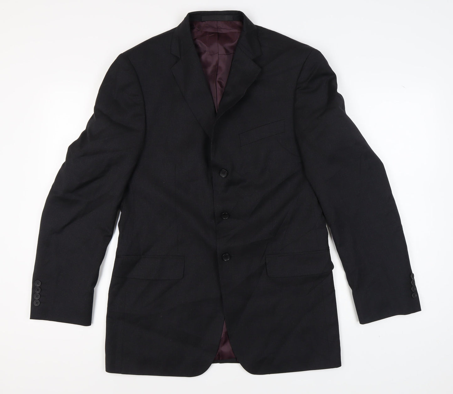 Mens UK Size 40 Marks and Spencer Regular Black Suit Jacket