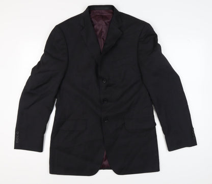 Mens UK Size 40 Marks and Spencer Regular Black Suit Jacket